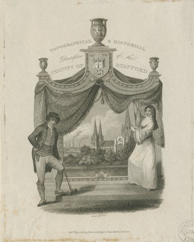 Lichfield katedrális – Délnyugati nézet: metszet, és [c 1820] alkotó: James Storer