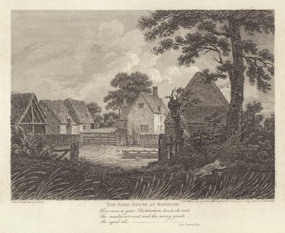 Robert Bloomfield, költő: The Farm House at Sapiston (metszet) alkotó: James Storer