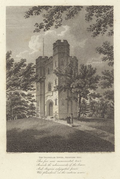 Robert Bloomfield, költő: A háromszög alakú torony, Shooters Hill (metszet) alkotó: James Storer