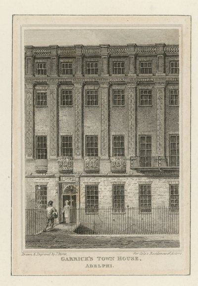 David Garrick színész városi háza alkotó: James Storer