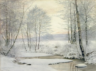 Téli naplemente (wc papíron) alkotó: James Thomas Watts