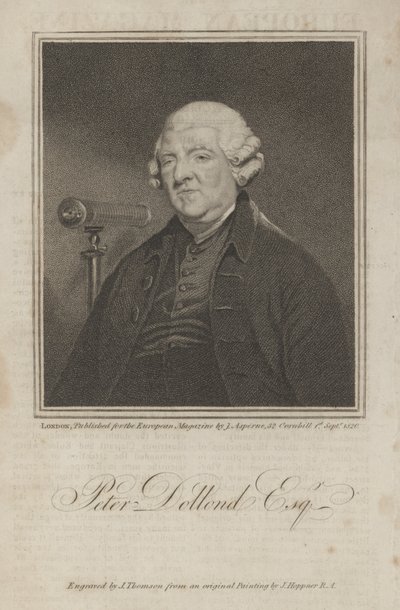 Peter Dollond Esq alkotó: James Thomson