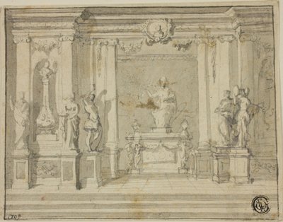 Belső karzat szobrokkal alkotó: James Thornhill