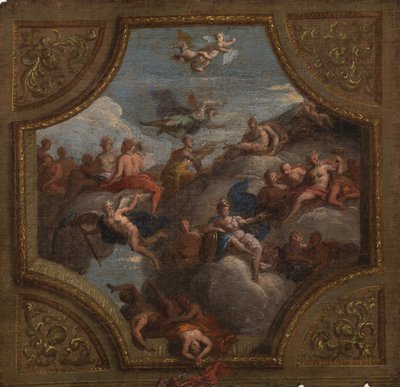 Vázlat mennyezeti dekorációhoz, 1700 alkotó: James Thornhill