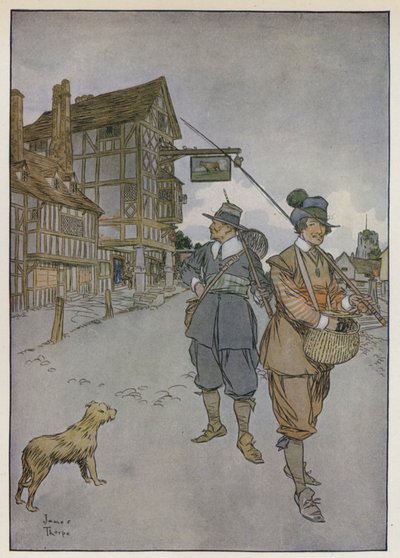 Illusztráció a The Compleat Horgászhoz, Izaak Waltontól alkotó: James Thorpe