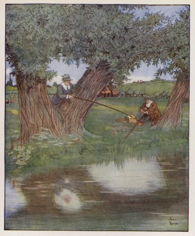 Illusztráció a The Compleat Horgászhoz, Izaak Waltontól alkotó: James Thorpe