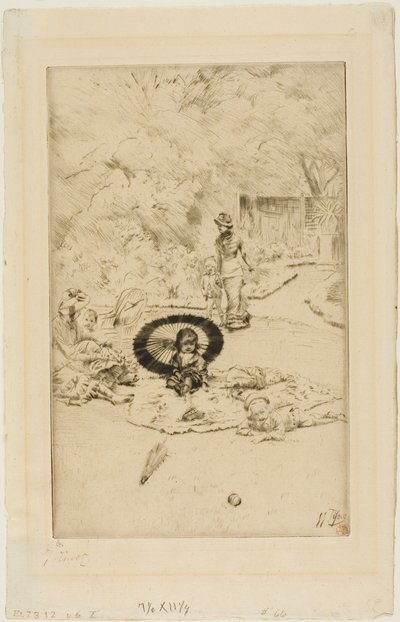 Egy gyermek kerti parti alkotó: James Tissot