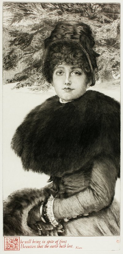Séta a hóban alkotó: James Tissot