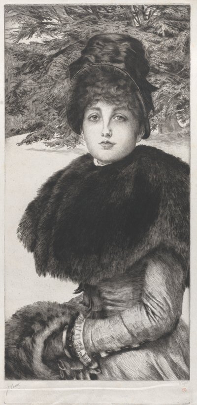 Egy téli séta, 1880. alkotó: James Tissot