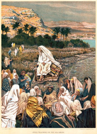 Jézus a tenger partján tanít, 1890 alkotó: James Tissot