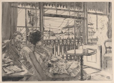 Ramsgate, 1876. alkotó: James Tissot