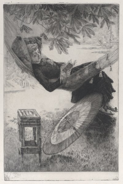 A függőágy, 1880. alkotó: James Tissot