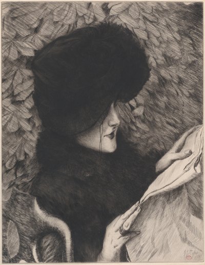 Újság, 1883. alkotó: James Tissot