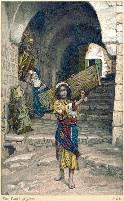 „Jézus ifjúsága”, 1897 alkotó: James Tissot