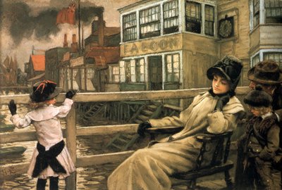 Várakozás a kompra I alkotó: James Tissot