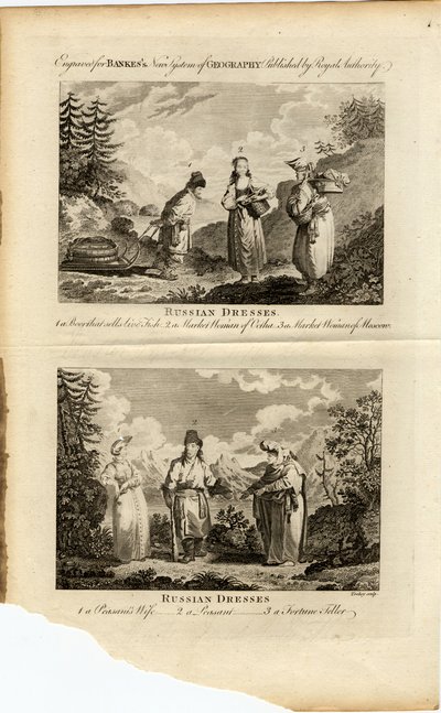 Orosz ruhák, 1775 körül alkotó: James Tookey