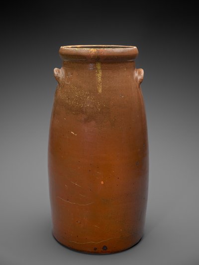 Churn, c. 1879-1900 (csúszómázas kőedény) alkotó: James W. Haden