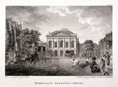 Clerkenwell Green, Finsbury, London, 1796 alkotó: James Walker