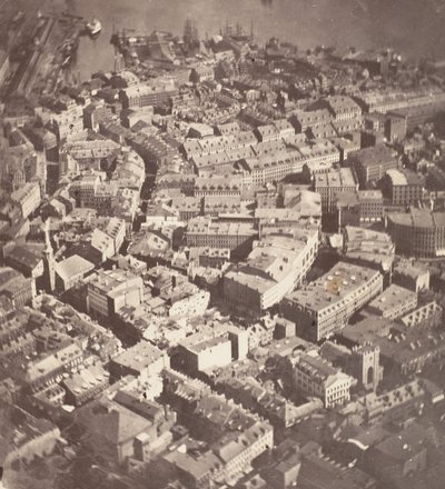 Boston, ahogy a sas és a vadlúd látja, 1860. alkotó: James Wallace Black