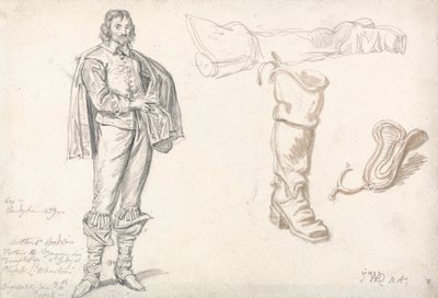 Tanulmányok Anthony van Dyck Arthur Goodwin portréja után alkotó: James Ward