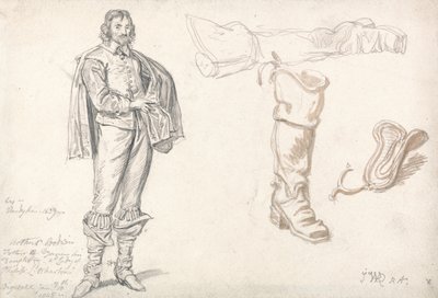 Tanulmányok Anthony van Dyck Arthur Goodwin portréja után alkotó: James Ward