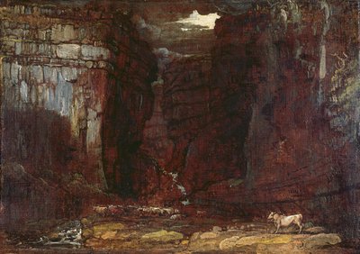 Tanulmány a „Gordale Scar”-hoz, 1811-1813 körül (olaj, vászon) alkotó: James Ward