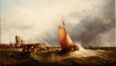 Holland halászhajó és egyéb szállítás alkotó: James Webb