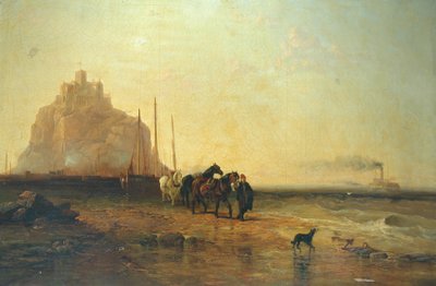 Este a St Michaels Mount mellett, 1855 alkotó: James Webb