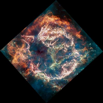 Cassiopeia A (MIRI Image) alkotó: James Webb Space Telescope (NASA)
