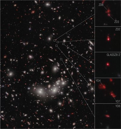 Galaxy Protocluster (NIRCam kép) alkotó: James Webb Space Telescope (NASA)
