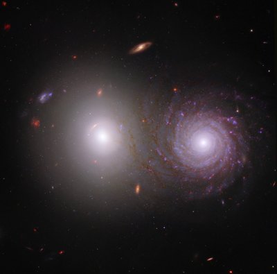 Interacting Galaxies VV 191 (Webb and Hubble Composite Image) alkotó: James Webb Space Telescope (NASA)