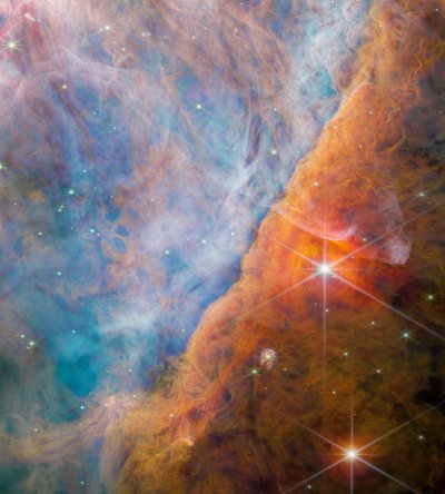 Orion Bar (NIRCam kép) alkotó: James Webb Space Telescope (NASA)