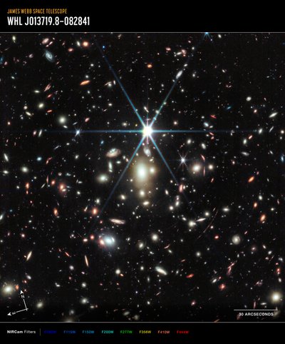 Sunrise Arc (NIRCam kép) alkotó: James Webb Space Telescope (NASA)