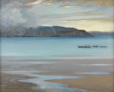 Rhu Bay (olaj, vászon) alkotó: James Whitelaw Hamilton