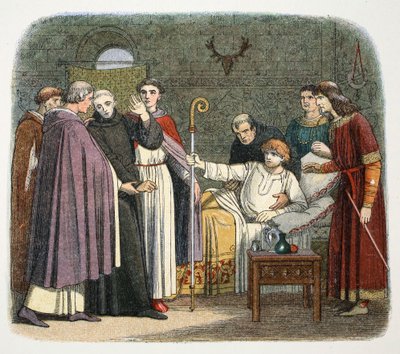 Anselmot II. Vilmos tette Canterbury érsévé, 1093 1864 alkotó: James William Edmund Doyle