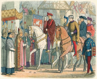 Károlyt és Henriket a papság üdvözölte, 1420 1864 alkotó: James William Edmund Doyle