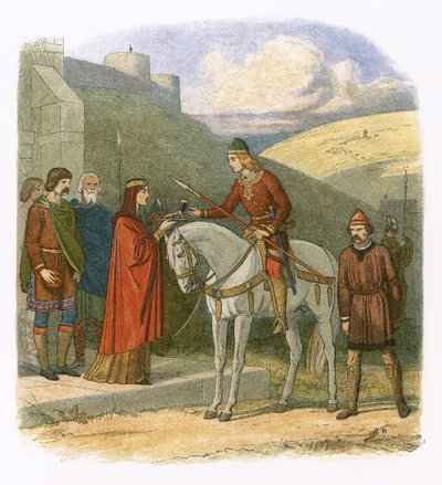 Edwardot meggyilkolták Corfe-ban alkotó: James William Edmund Doyle
