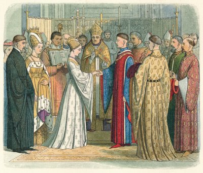 V. Henrik és a francia Katalin házassága, 1420 1864 alkotó: James William Edmund Doyle
