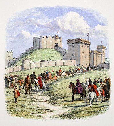Matilda nyugdíjba vonulhat Arundelből, Sussexből, 1139 1864 alkotó: James William Edmund Doyle