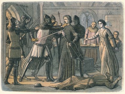 Mortimer a király által lefoglalt, 1325 1864 alkotó: James William Edmund Doyle