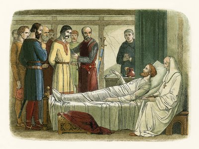 Richard megkegyelmez az íjásznak, aki lelőtte alkotó: James William Edmund Doyle
