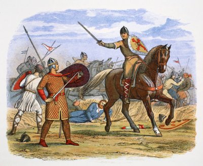 Robert, Normandia hercege, elfogták a tinchebraye-i csatában, Normandiában, 1106 1864 alkotó: James William Edmund Doyle