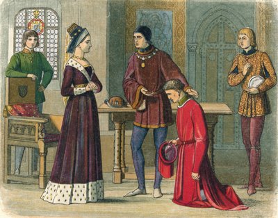 Warwick grófja aláveti magát Margit királynőnek, 1470 1864 alkotó: James William Edmund Doyle