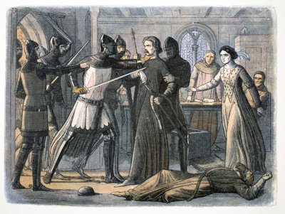 Sir Roger Mortimer letartóztatása, Nottingham kastély, 1330 1864 alkotó: James William Edmund Doyle