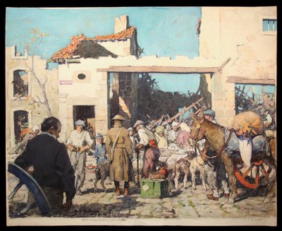 Visszatérő menekültek Hatton Chattel alkotó: James de Vine Aylward
