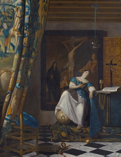 Allegorie des Glaubens, ca. 1672-74 von Jan (1632-75) Vermeer