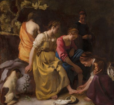 Diana és társai, 1655-56 körül (olaj, vászon) alkotó: Johannes Vermeer