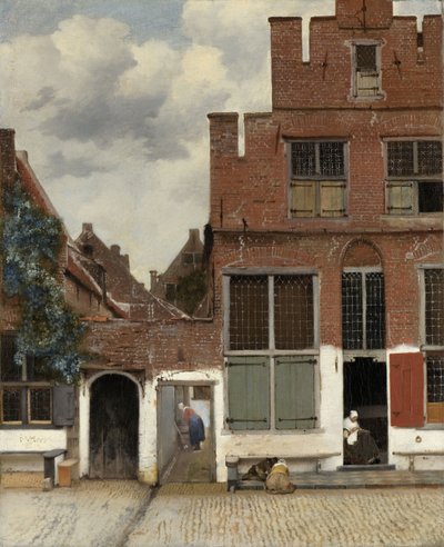 Kilátás a delfti házakra, „A kis utca” néven ismert, 1658 körül (olaj, vászon) alkotó: Johannes Vermeer