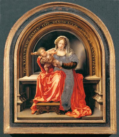 Madonna és gyermeke (festmény tölgyfára) alkotó: Jan (c.1472-c.1533) Gossaert