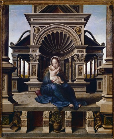 Louvain-i Szűz (olaj, tábla, 1520 körül) alkotó: Jan (c.1472 c.1533) Gossaert